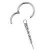 Click Ring Charm Nickel-free - Zirconia Pendulum