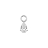 Click Ring Charm Nickle-free - Zirconia Droplet