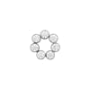 Click Ring Charm Titanium - Zirconia Cluster