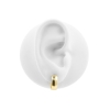 Click Hoop Earrings - Domed - 5,5 mm width