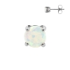 Earstuds with prong set Opal