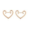Click Hoop Earrings - Heart