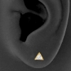 Zirconia Triangle Ear Studs