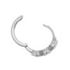 Click Hoop Earrings - Triple set Zirkonia