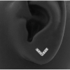 Zirconia V Ear Studs