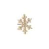 Gold Snowflake With Zirconia - Threadless
