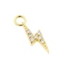 Gold Click Ring Charm - Diamond Flash