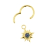Gold Click Ring Charm - Opal Star