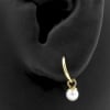 Gold Click Ring Charm - Freshwater Pearl