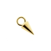 Gold Click Ring Charm - Spike Small