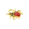 Gold Click Ring Charm - Spider Songea Sapphire