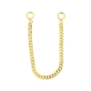 Gold Piercing Chain - Flat