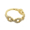 Gold Conch Clicker - Zirconia Chain
