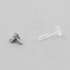 Jewelled Bioplast Labret - 4,0mm Trinity Swarosvki Zirconia