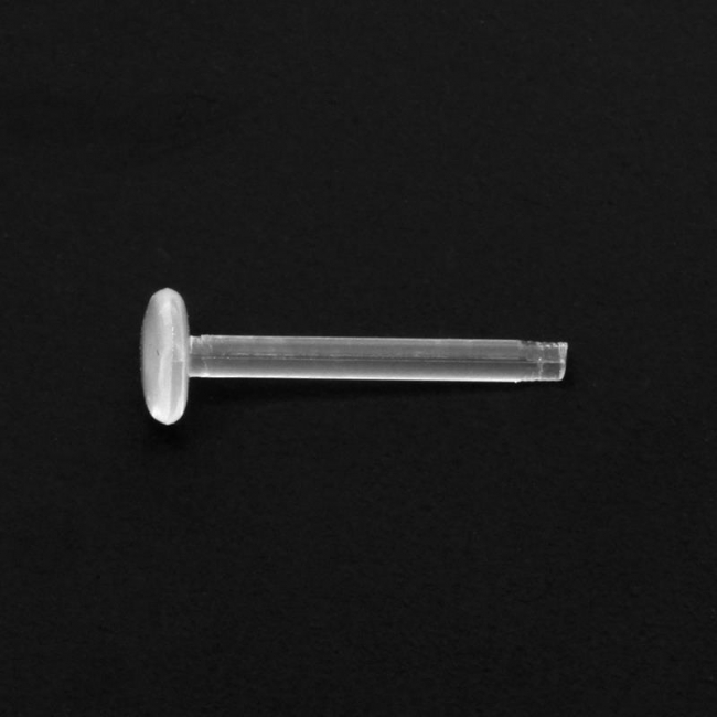 Mini threaded Bioplast labret