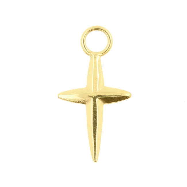 Click Ring Charm Nickle-free - Cross