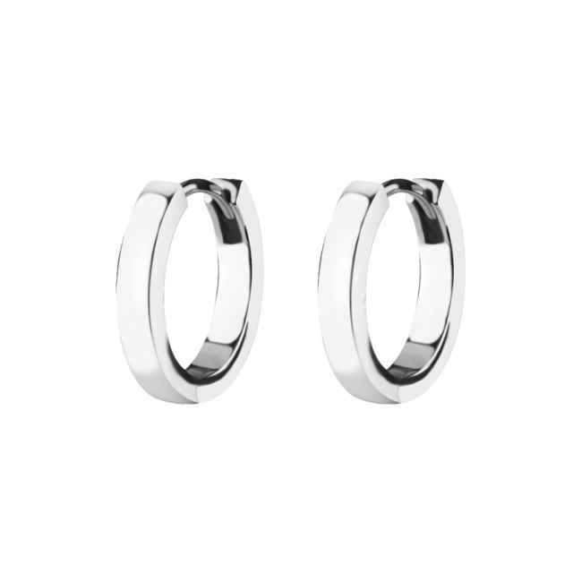 Click Hoop Earrings - Flat - 2,5 mm width