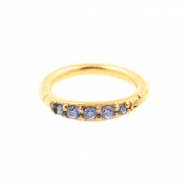 Helix Click Ring with Swarovski Gems