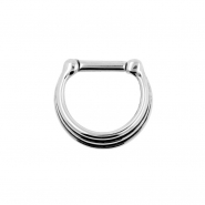 Triple Ring Septum Clicker - Shaded