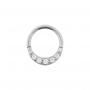 Click Ring Met Zirkonia In Pave Setting