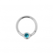 Jewelled Smiley Click Ring
