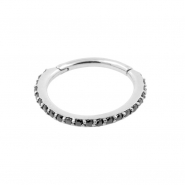 Jewelled Click Ring With Swarovski Gems
