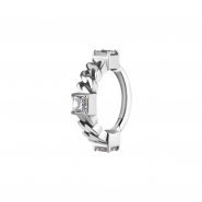 Click Ring - Zirconia Chain