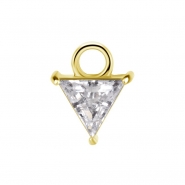 Click Ring Charm Nickel-free - Zirconia Triangle