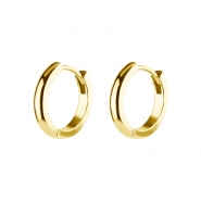 Click Hoop Earrings - Domed - 2,5 mm width