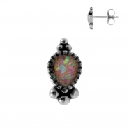 Earstuds with Opal Inlay