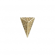 Gold Pyramid With Zirconia - Threadless