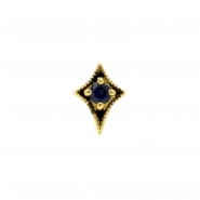 Gold Topaz Dotted Star