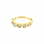 Gold Click Ring - Gems
