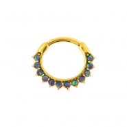 Opal Sunflower Ring