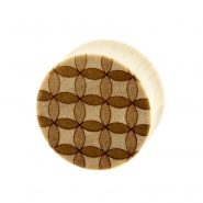 Circle Pattern Plugs - Crocodile Wood